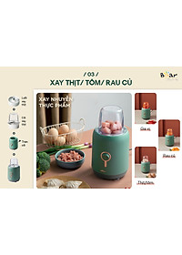Máy Xay Sinh Tố Đa Năng BEAR BL-B10V2 Gồm 3 Cối Dung Tích 1.2 Lít Công Suất 300 W - Hàng Chính Hãng