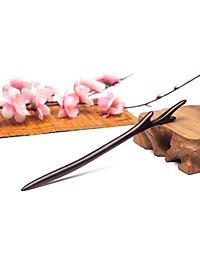 TRÂM CÀI TÓC SỪNG HƯƠU BẰNG GỖ MUN  CÓ HỘP ĐỰNG