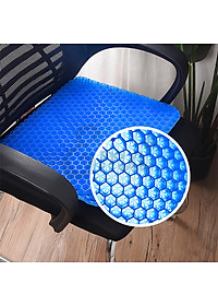 Đệm Ngồi 3D Silicon 2 Lớp Tổ Ong Lót Ghế Thoáng Khí Chống Đau Mỏi Lưng Amalife 