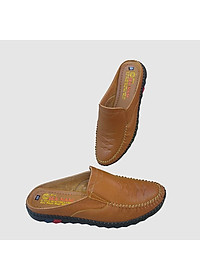 Dép Bít Mũi Nam HÀ NAM Da Bò Thật Cao Cấp GSB20124