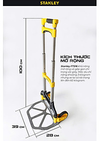 Xe Đẩy Tay 2 Bánh Cao Cấp Có Thể Gấp Gọn Stanley FT516