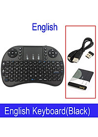 2.4GHz Mini Không Dây Bàn Phím QWERTY Đen Di Động I8 với BL 5C Pin Cho Máy Tính Bảng Windows TRUYỀN HÌNH Xbox PS3 Quả Mâm Xôi pi Trang Sức Giọt