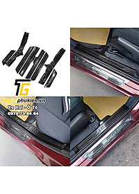 Bộ Ốp bậc cửa, Nẹp bước chân dành cho Honda City 2015-2021 vân Carbon