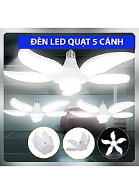 Bóng Đèn Led Hình 4- 5 Cánh Quạt LEDBULB , Đèn Led hình Cánh Hoa thêm 1 bóng trung tâm, Ánh Sáng Trắng Tiết Kiệm Điện siêu sáng, chuôi E27