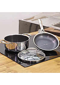 Bộ 2 nồi chảo iMat Blackcube 20cm