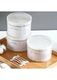 Dụng cụ làm đẹp sức khỏe  _Hộp 500c tăm bông ráy tai lớn  cao cấp với 2 đầu tăm thiết kế hình dáng khác nhau làm sạch sâu bên trong , phù hợp cho mọi người