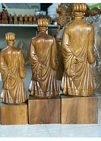 Tượng khổng minh (gia cát lượng ) bằng gỗ bách xanh thơm nức kt cao 20