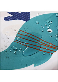  RÈM PHÒNG TẮM VẢI POLYESTER DÀY, IN HOẠT HÌNH KHÔNG THẤM NƯỚC