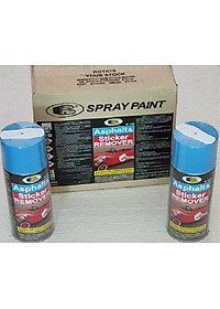Chai xịt tẩy keo decal, băng dính,  keo dán, nhựa đường.. Asphalt & Sticker Remover - Bosny  B130 - 435 cc  - nhập khẩu Thái Lan (tặng kèm khăn lau và khẩu trang bằng vải không dệt)