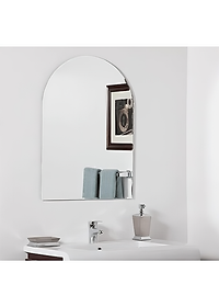 Gương soi viền tròn KG105 nhà tắm tráng bạc cao cấp loại tốt, bao ko bể vỡ, kiếng cường lực 5mm - Hàng chính hãng