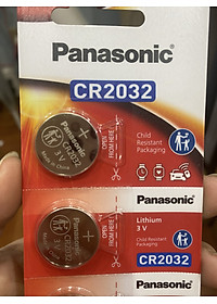 Vỉ 5 Viên Pin CR2032 Panasonic ( CR-2032/5BE x 1 Vỉ ) Lithium 3 V