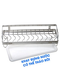 Kệ để chén đĩa đa năng dán tường inox 304 Hobby home decor KCD