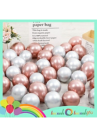 Bong bóng trang trí tiệc xinh Chrome 20 cái mix màu size 10''