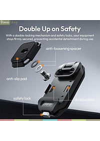Ulanzi UKA07 - Bộ Kẹp Balo Máy Ảnh GoPro Tháo Nhanh, Bền Nhẹ 94g, Chịu Tải 10kg, Tương Thích Uka & F38 - Hàng Chính Hãng