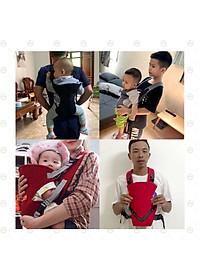 (Loại Chuẩn) Đai Địu 04 Tư Thế KhoNCC Hàng Chính Hãng - Tiện Lợi Cho Bé Sơ Sinh Đến 30 Tháng Tuổi - Đỡ Mỏi - Bảo Vệ Đầu Cổ - KPD-DAI4-545 (Nhiều màu)