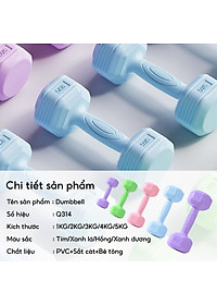 Bộ 2 tạ tay BG 4kg model Q304 - Q314 cao cấp Tập Gym (hàng nhập khẩu)