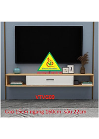 Kệ Ti Vi Treo Tường Trang Trí VTVG09 - Nội Thất Lắp Ráp