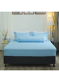Bộ ga giường chần bông KBedding by Everon KMTS 107 Microtencel Xanh nhạt (4 món)