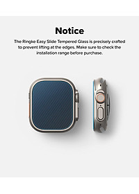 Bộ 2 dán cường lực Apple Watch Ultra 3/2/1 RINGKE Easy Slide Tempered Glass - Hàng Chính Hãng
