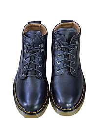 Giày boots nam cao cổ HÀ NAM da bò thật đế đốc tờ cao cấp DT2022