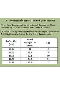 Nhẫn xoay Bát Nhã Tâm Kinh khắc chữ Vạn - Nhẫn phong thủy Hán ngữ may mắn bình an Ri99