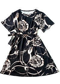 Váy đầm xòe, váy đầm hoa xinh xắn (Free Size)