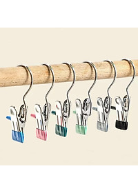 Móc Treo Đồ Có Kẹp Chống Trượt, Kẹp Đơn Phơi Quần Áo Đa Năng Bằng Thép Không Gỉ Bọc Nhựa PVC Chắc Chắn - Hàng Chính Hãng MINIIN