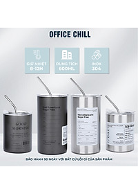 Ly Giữ Nhiệt 8 Tiếng Inox 304 5 Lớp, Cốc Giữ Nhiệt Iced Americano Cao Cấp Bán Chạy Bảo Hành 90 Ngày Tại Office Chill