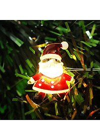Dây Đèn LED 2M 20 Bóng Hình Ông Già Noel / Người Tuyết Trang Trí Cây Thông Giáng Sinh Năm Mới - HÀNG CHÍNH HÃNG MINIIN