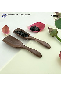 Thìa/Muỗng xúc trà gỗ Óc Chó (15cm) CTH531 - Dùng xúc cafe, xúc gia vị, ăn uống sạch, decor trang trí