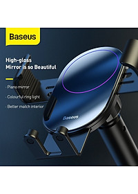 Bộ giá đỡ điện thoại trên xe hơi Baseus Simplism Gravity Car Mount Holder - Hàng Chính Hãng