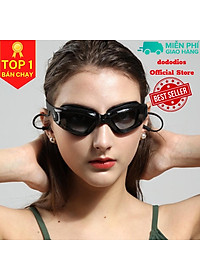 Kính bơi cận có độ (Màu Đen/Hồng) độ cận thị từ 1.5 độ đến 8.0 độ dododios mắt kính cản tia UV hạn chế sương mờ