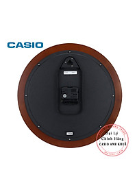 Đồng Hồ Treo Tường Casio IQ-133-5DF Vỏ Gỗ,  Kim Trôi Im Lặng