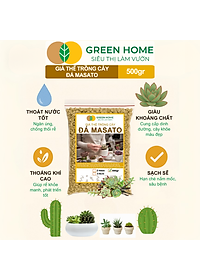 Đá Khoáng Masato GreenHome, Bao 500gr, Loại Cao Cấp, Sạch Bụi, Không Vụn, Rải Mặt, Kích Rễ, Giúp Sen Đá Lên Màu Nhanh