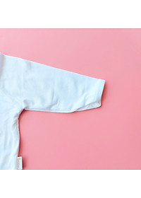 Áo sơ sinh Babiboo tay dài cài giữa vải visco siêu mềm mại