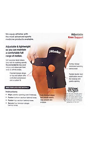Băng gối Mueller Adjustable Knee Support, Black (5453X)