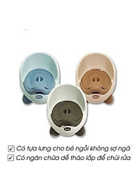 Ghế Bô Cho Bé Đi Vệ Sinh Có Tựa Lưng,Chân Đế Chống Trượt,Có Ngăn Chứa Dễ Tháo Lắp Cọ Rửa