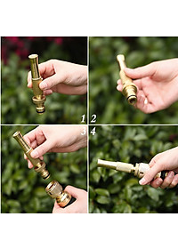 Bộ dây vòi xịt nước rửa xe,tưới cây,loại 7m,10m 206587 đầu đồng,cút đồng+móc khoá