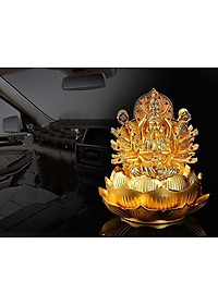 Tượng phật chuẩn đề đính đá đỏ