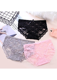 Combo 05 Quần Lót Nữ Ren Nơ Nhiều Màu Cao Cấp Thoải Mái Sexy (3 size)