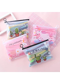 Set 20 Bút Bi Cây Viết Dễ Thương - Có Nhiều Hoạ Tiết Khác Nhau - Tặng kèm Túi Zip Đựng - Hàng Loại 1- Chính Hãng MINIIN