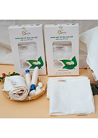 Khăn Mặt Tơ Tằm Cao Cấp SenSilk- Combo Hạnh Phúc 22 - Quà tặng Gia Đình (4 Khăn)