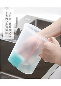 Combo bình nước nắp bật Yamada 1,8L + Cốc uống nước có nắp 360ml - nội địa Nhật Bản