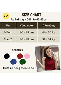 Áo kiểu nữ, Áo sát nách cổ yếm sang chảnh chất Lụa latin cao cấp thoáng mát New Design AO0012