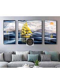 XẢ KHO TRANH TRÁNG GƯƠNG BỘ 3 BỨC SIÊU TO DÀI 1,4M, XẢ KHO GIÁ XƯỞNG