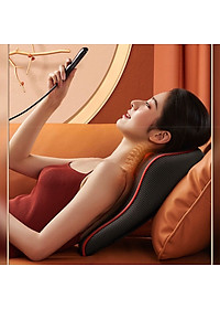Gối Massage Cổ Vai Gáy Hồng Ngoại Đa Năng  20 Bi Cao Cấp, Bảo Hành 12 Tháng
