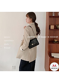 Túi Xách Nữ Đeo Chéo MICOCAH Dáng Công Sở Thời Trang Vân Quả Trám Sang Trọng Thanh Lịch Da Cao Cấp Cực Đẹp MC61