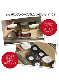 Hộp thực phẩm nắp kín Inomata Canister (220ml/ 520ml) hàng Made in Japan