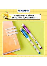 Hộp 10 cây Bút lông kim - Bút mực nước Beebee Thiên Long FL-04 mực tím