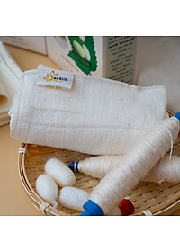 Khăn Mặt Tơ Tằm Cao Cấp SenSilk - 30*40cm - Quà Tặng Sức Khỏe - 100% Lụa Tơ Tằm Đũi